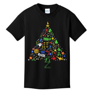 Broadway Musical Theatre Christmas Tree Kids T-Shirt