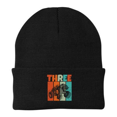 Birthday Monster Truck Retro 3 Year Old Bday Beanie