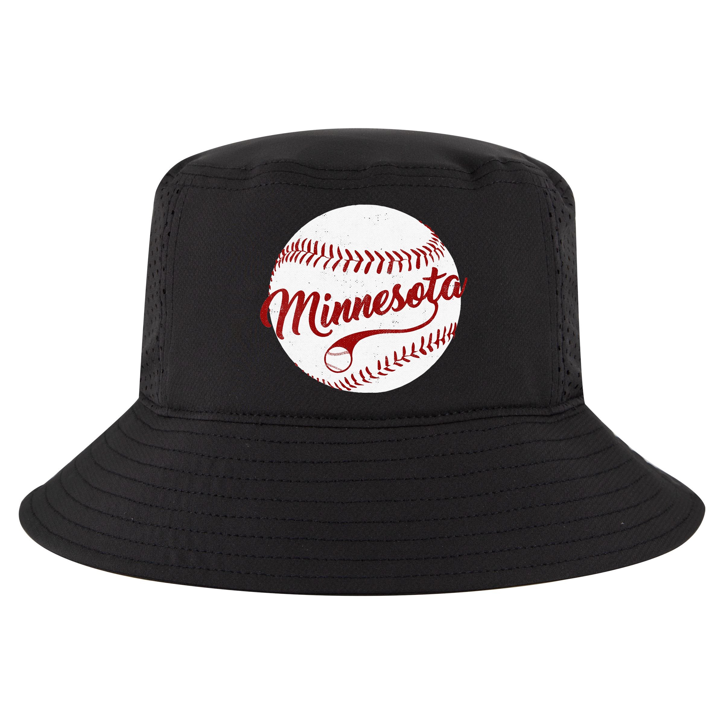 Baseball Minnesota Team Love Twin City National Pastime Men Cool Comfort Performance Bucket Hat