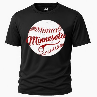 Baseball Minnesota Team Love Twin City National Pastime Men Cooling Performance Crew T-Shirt