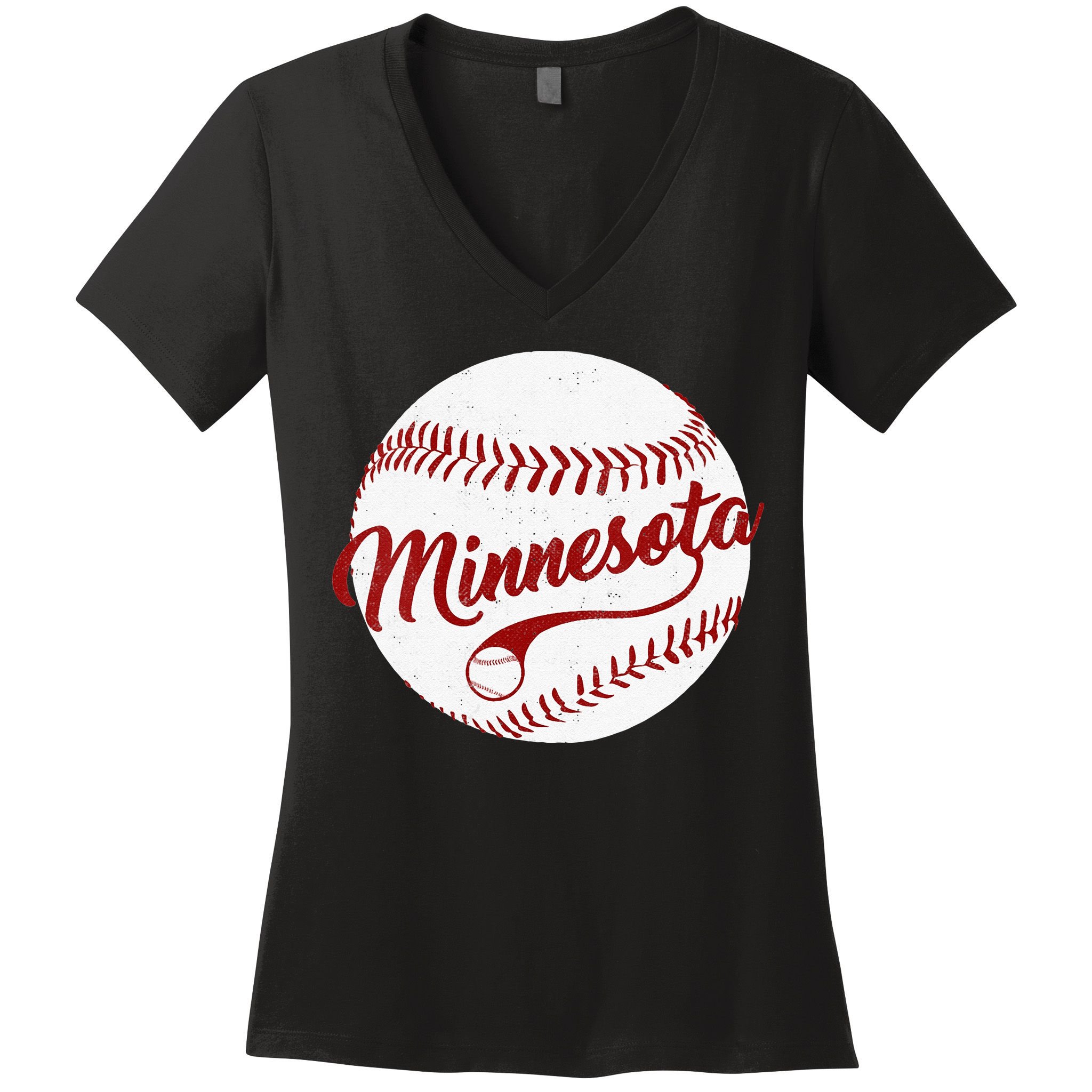Baseball Minnesota Team Love Twin City National Pastime Men Women's V-Neck T-Shirt
