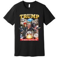 Biker Motorcycle Trump Mount Rushmore American Pride Premium T-Shirt