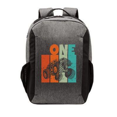 Birthday Monster Truck One Retro 1 Year Old Bday Vector Backpack