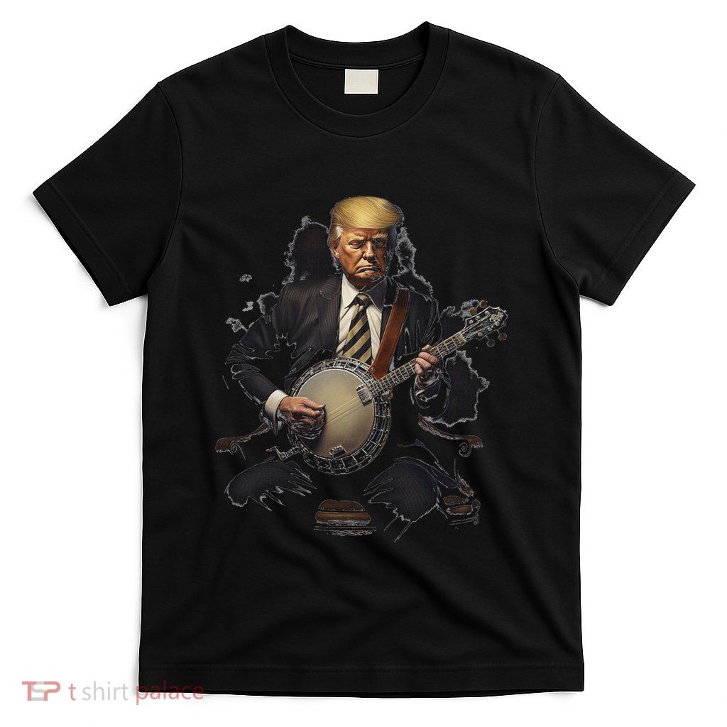 Bluegrass Music Trump Banjo Folk Acoustic Music Festivals T-Shirt