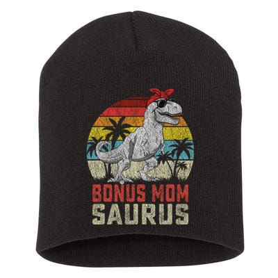 Bonus Momsaurus T Rex Dinosaur Bonus Mom Saurus Family Short Acrylic Beanie