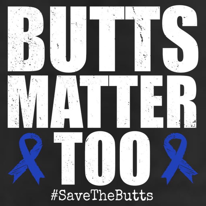 Butts Matter Too Save The Butts Colon Cancer Awareness 7 Panel Mesh Trucker Snapback Hat