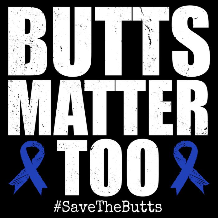 Butts Matter Too Save The Butts Colon Cancer Awareness Drawstring Bag