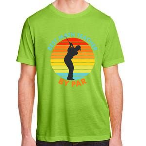 Best Math Teacher By Par Funny Golf Golfer Great Gift Adult ChromaSoft Performance T-Shirt