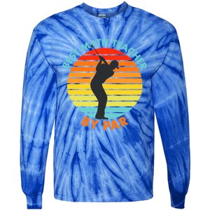 Best Math Teacher By Par Funny Golf Golfer Great Gift Tie-Dye Long Sleeve Shirt