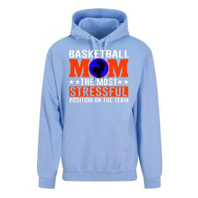 Basketball Mom The Most Stressful Position On The Team Unisex Surf Hoodie