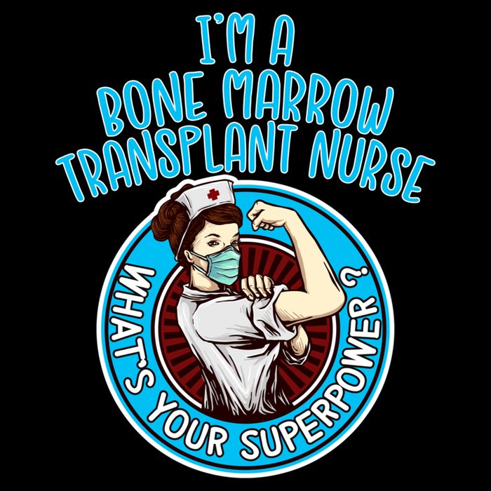 Bone Marrow Transplant Nurse Cute Gift For Women Nursing Apparel Gift V-Neck T-Shirt