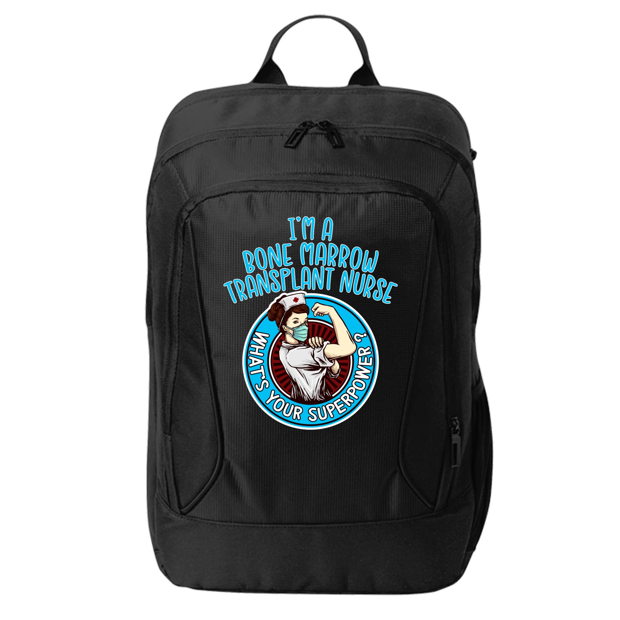 Bone Marrow Transplant Nurse Cute Gift For Women Nursing Apparel Gift City Backpack