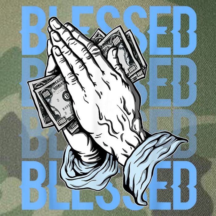 Blessed Matching To Shoe 1 UNC Toe Legacy Tie Dye Trucker Hat