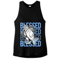 Blessed Matching To Shoe 1 UNC Toe Ladies PosiCharge Tri-Blend Wicking Tank