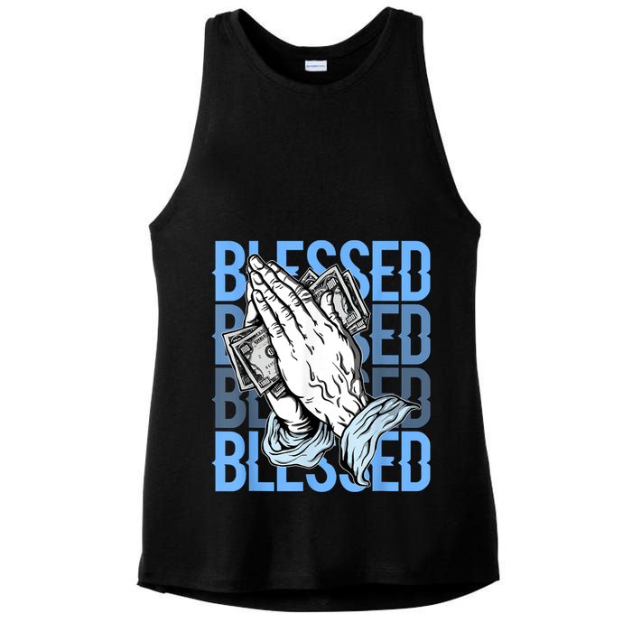 Blessed Matching To Shoe 1 UNC Toe Ladies PosiCharge Tri-Blend Wicking Tank