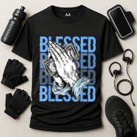 Blessed Matching To Shoe 1 UNC Toe Performance Shirt