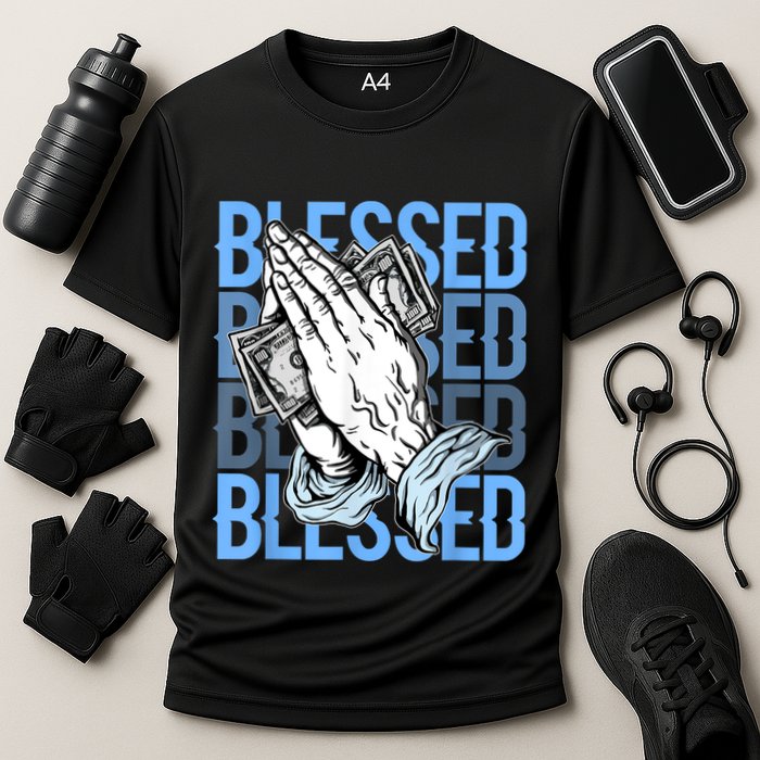 Blessed Matching To Shoe 1 UNC Toe Performance Shirt