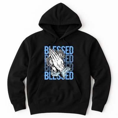 Blessed Matching To Shoe 1 UNC Toe Hoodie