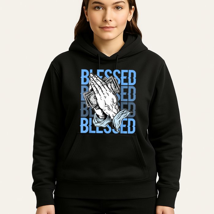 Blessed Matching To Shoe 1 UNC Toe Hoodie