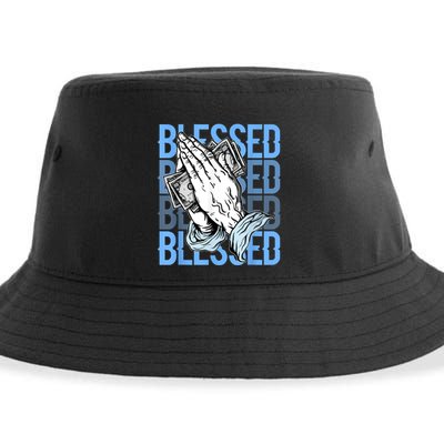 Blessed Matching To Shoe 1 UNC Toe Sustainable Bucket Hat