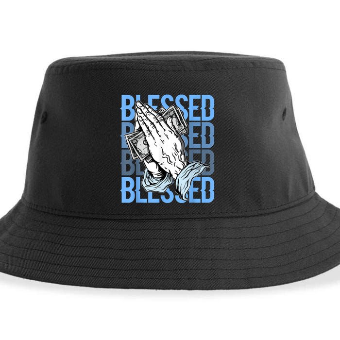 Blessed Matching To Shoe 1 UNC Toe Sustainable Bucket Hat