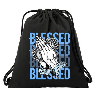 Blessed Matching To Shoe 1 UNC Toe Drawstring Bag
