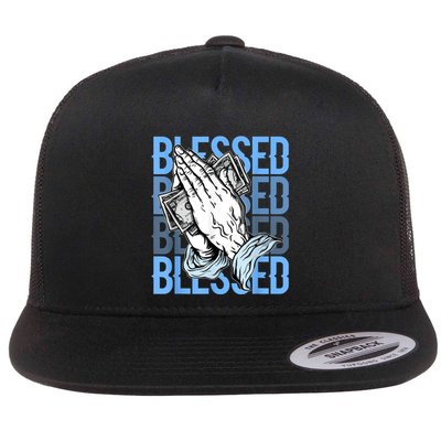 Blessed Matching To Shoe 1 UNC Toe Flatbill Hat