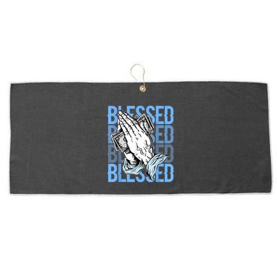 Blessed Matching To Shoe 1 UNC Toe Large Microfiber Waffle Golf Towel