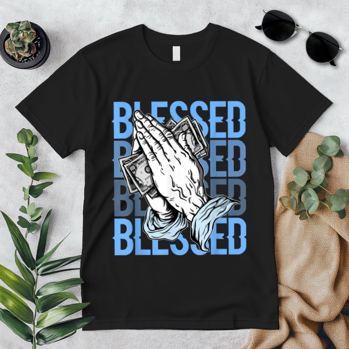 Blessed Matching To Shoe 1 UNC Toe Premium T-Shirt