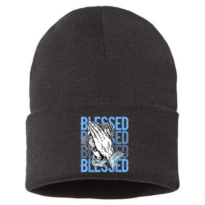 Blessed Matching To Shoe 1 UNC Toe Sustainable Knit Beanie