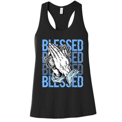 Blessed Matching To Shoe 1 UNC Toe Women's Racerback Tank