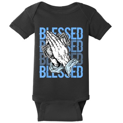 Blessed Matching To Shoe 1 UNC Toe Baby Bodysuit