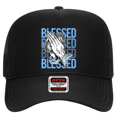 Blessed Matching To Shoe 1 UNC Toe Trucker Hat