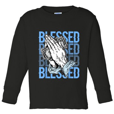 Blessed Matching To Shoe 1 UNC Toe Toddler Long Sleeve Shirt