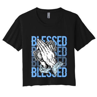 Blessed Matching To Shoe 1 UNC Toe Crop Top