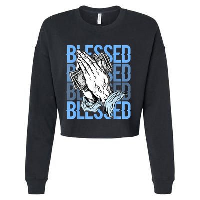 Blessed Matching To Shoe 1 UNC Toe Cropped Pullover Crew