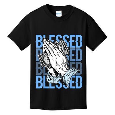 Blessed Matching To Shoe 1 UNC Toe Kids T-Shirt
