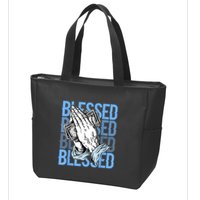 Blessed Matching To Shoe 1 UNC Toe Zip Tote Bag