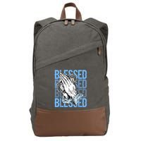 Blessed Matching To Shoe 1 UNC Toe Cotton Canvas Backpack