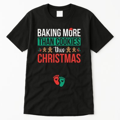 Baking More Than Cookies This Christmas Pregnancy Announce Tall T-Shirt