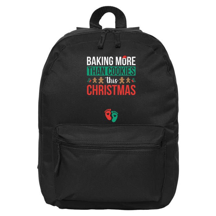 Baking More Than Cookies This Christmas Pregnancy Announce 16 in Basic Backpack