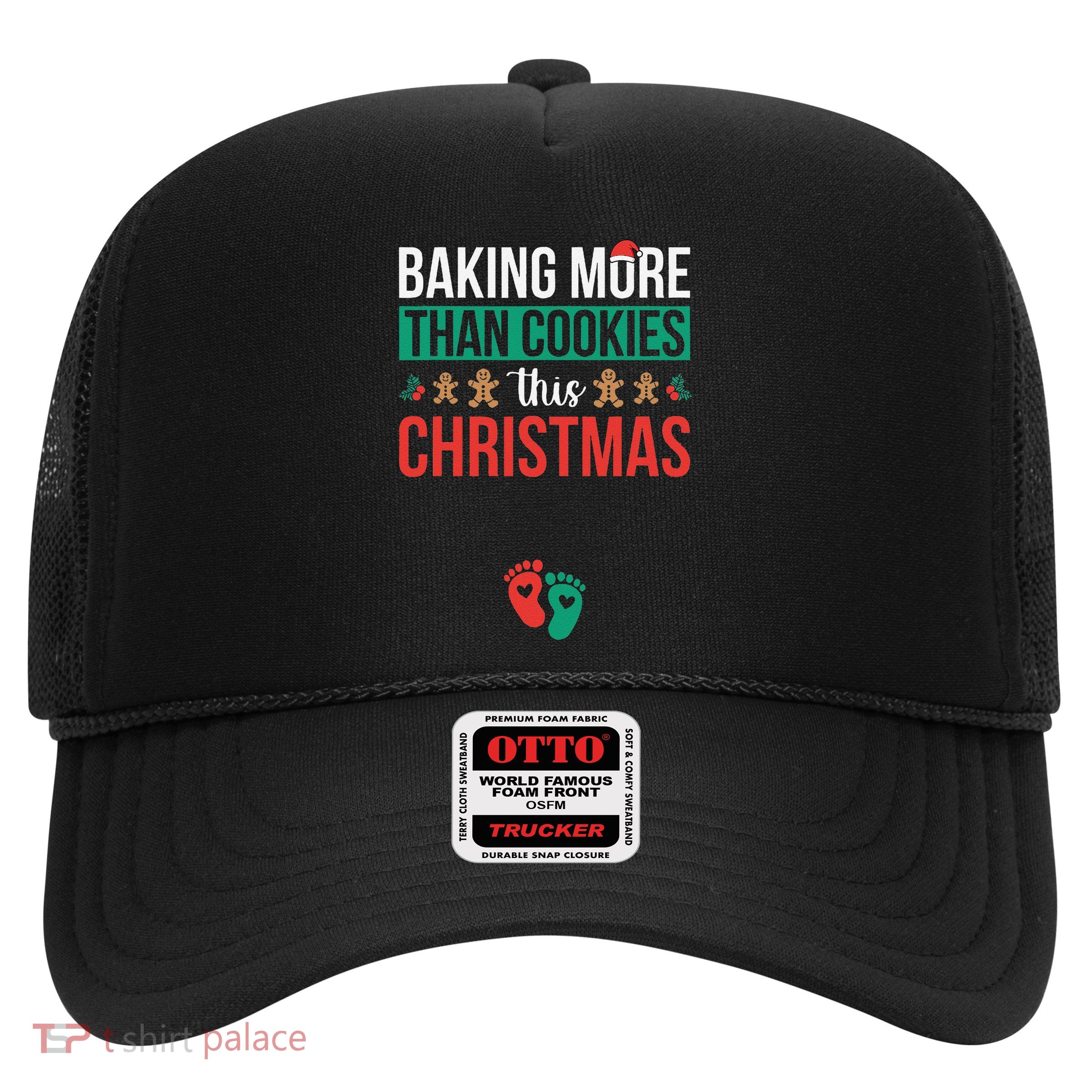 Baking More Than Cookies This Christmas Pregnancy Announce Trucker Hat