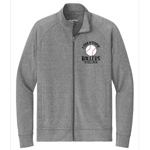 Baseball Mama TBall Mom Gift I Only Raise Ballers Tee Ball Gift Stretch Full-Zip Cadet Jacket