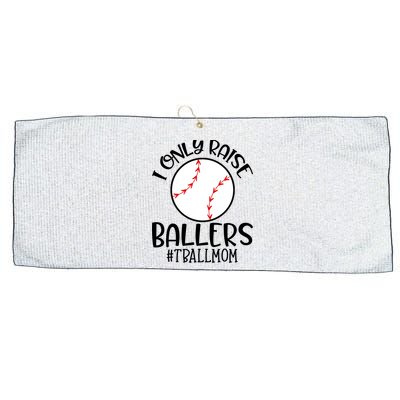 Baseball Mama TBall Mom Gift I Only Raise Ballers Tee Ball Gift Large Microfiber Waffle Golf Towel