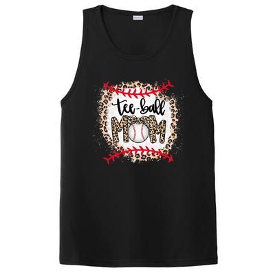 Ball Mom Teeball Mom Leopard Funny Mother's Day PosiCharge Competitor Tank