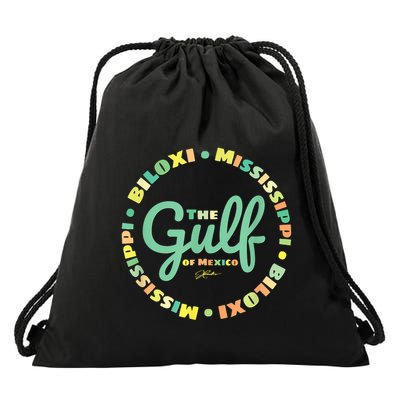 Biloxi Mississippi The Gulf Of Mexico Drawstring Bag