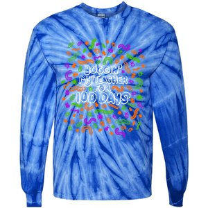 Buggin' My Teacher For 100 Days Of School Brighter Gift Tie-Dye Long Sleeve Shirt