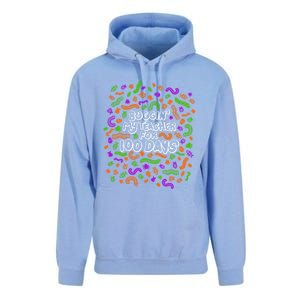 Buggin' My Teacher For 100 Days Of School Brighter Gift Unisex Surf Hoodie