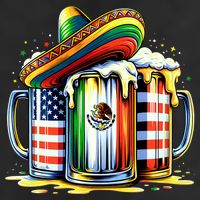 Beer Mexican Usa Flag Cinco De Mayo Drinking Party Beanie