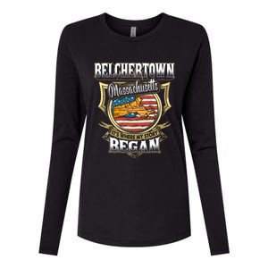 Belchertown Massachusetts Usa Flag 4th Of July Funny Gift Womens Cotton Relaxed Long Sleeve T-Shirt